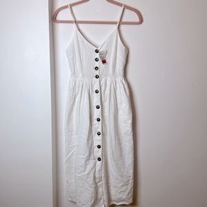 White long cotton dress